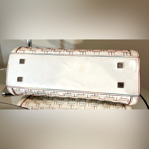 Gently Used ELLIOT LUCCA Woven Leather Satchel - Picture 5 of 10